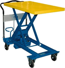 Southworth - 1,100 Lb Capacity Portable Foot-Operated Scissor Lift Table - 11.8" to 36-3/5" Lift Height, 35.81" Platform Length x 23.6" Platform Width - Benchmark Tooling