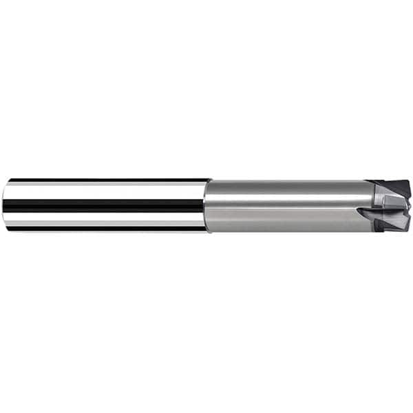 Fraisa - 4mm Diam Solid Carbide Single End 4 Flute High-Feed End Mill - Benchmark Tooling