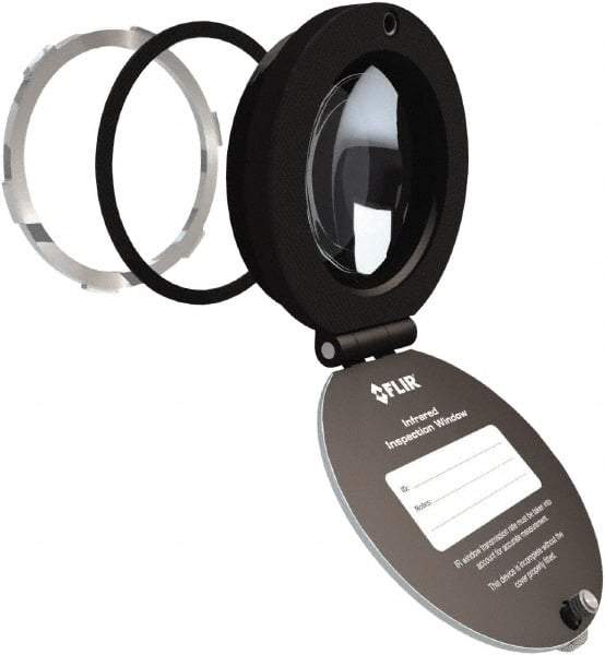 FLIR - 95mm (3.74\x94) Diam, Infrared Viewing Window - 6,221mm (9.64") View Area, 29.25mm (1.15") Thickness, Use with Thermal Imagers - Benchmark Tooling