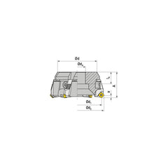 Milling Cartridges & Cassettes; Compatible Insert Style: SE..; Series: A260; Compatible Insert Size Code: 1204; Insert Inscribed Circle (Inch): 0.5000 in; Toolholder Style: A260; Type: Cassette; Cutting Direction: Right Hand; Tool Application: Milling; To