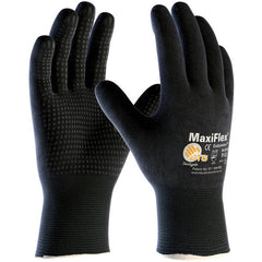 ‎34-8745/XL MaxiFlex Seamless Knits - MaxiFlex Endurance - 15G Nylon - Full Coat Black MicroFoam Nitrile Dot - Exact Industrial Supply