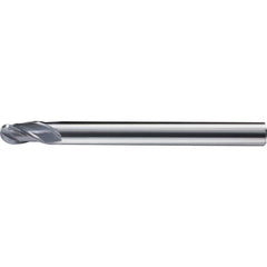 Ball End Mill: 3 Flute, Solid Carbide 120 mm OAL, UT Coated, Series CFB