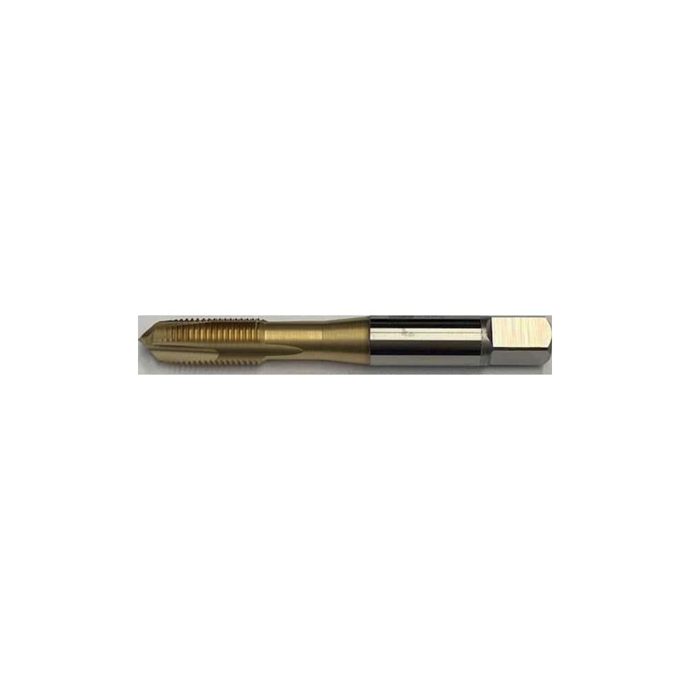 Spiral Point Tap: 5/16-24, UNF, 3 Flutes, 3 to 5, 2B, Vanadium High Speed Steel, TIN Finish 0.669″ Thread Length, 2.72″ OAL, Right Hand, H6, Series ZELX SS