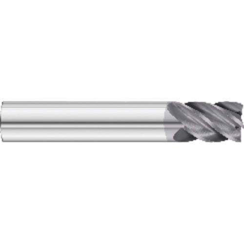 1/2 × 1/2 × 2 × 4 OAL .020 C/R 5 Flute Carbide End Mill - Round Shank-AlCrN Coated