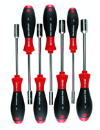 7 Piece - 3/16 - 1/2 - SoftFinish® Cushion Grip Inch Nut Driver Set - Benchmark Tooling