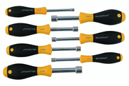 7 Piece - 3/16 - 1/2 - SoftFinish® Cushion Grip Nut Driver Hollow Shaft Set - Benchmark Tooling