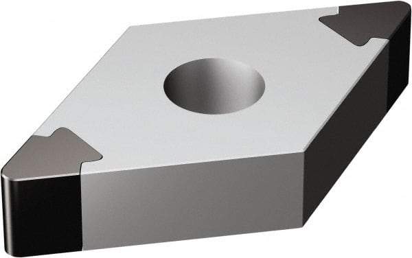 Sandvik Coromant - DNGA431 Grade 7025 CBN Turning Insert - Uncoated, 55° Diamond, 1/2" Inscr Circle, 3/16" Thick, 1/64" Corner Radius - Benchmark Tooling