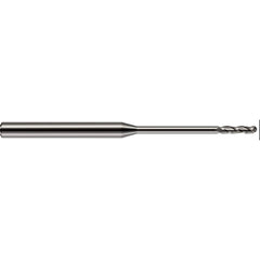 Harvey Tool - 0.06" Diam, 1/2" LOC, 3 Flute Solid Carbide Ball End Mill - Exact Industrial Supply