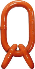 CM - 100 Grade Powder Coated Steel Oblong Link Assembly - 1-1/4" Diameter, 39,000 Lb Load Limit - Benchmark Tooling