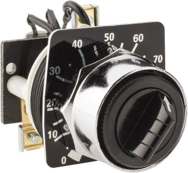 Square D - 5,000 Ohm, 30mm, 600 Volt Potentiometer - 2 Watts, Nonilluminated - Benchmark Tooling