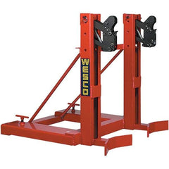 Wesco Industrial Products - 1,000 Lb Load Capacity, 16, 30, 55 & 85 Gal Drum Grab - 33-1/4" Wide x 34" High, Steel Wheels - Benchmark Tooling