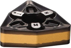 Iscar - WNMG433 TNM Grade IC8250 Carbide Turning Insert - TiCN/Al2O3/TiN Finish, 80° Trigon, 1/2" Inscr Circle, 3/16" Thick, 3/64" Corner Radius - Benchmark Tooling
