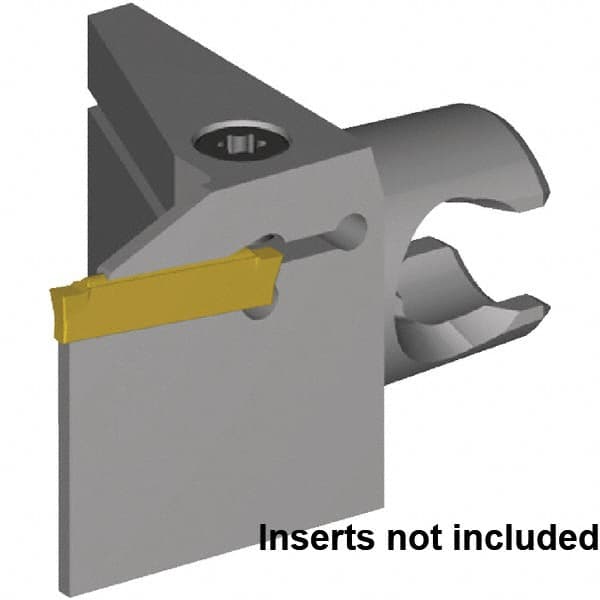 Kennametal - A4G0200M02P02B Insert, 30mm Head Length, 2mm Min Groove Width, Modular Grooving Blade Holder Head - Neutral Cut, System Size KM20, Series A4 - Benchmark Tooling