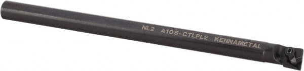 Kennametal - 19.56mm Min Bore Diam, 10" OAL, 5/8" Shank Diam, A-CTLP Indexable Boring Bar - 30.61mm Max Bore Depth, TP.. 221 Insert, Clamp Holding Method - Benchmark Tooling