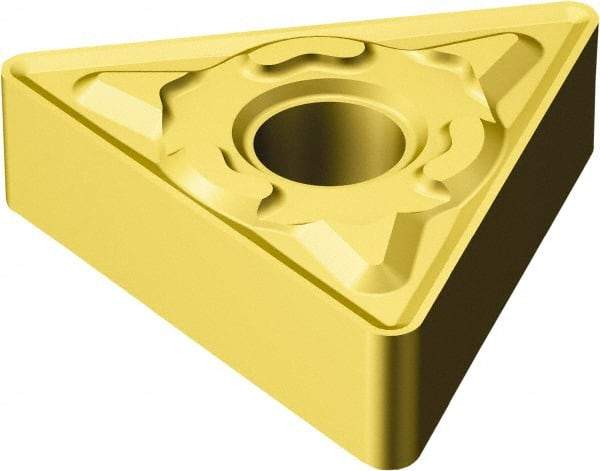 Sandvik Coromant - TNMG332 KM Grade 3005 Carbide Turning Insert - 60° Triangle, 3/8" Inscr Circle, 3/16" Thick, 1/32" Corner Radius - Benchmark Tooling