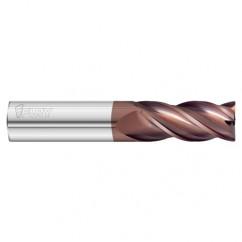 3/8 Dia. x 3 Overall Length 4-Flute .010 C/R Solid Carbide SE End Mill-Round Shank-Center Cut-FC20 - Benchmark Tooling