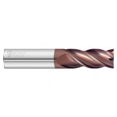 5/8 Dia. x 3-1/2 Overall Length 4-Flute .090 C/R Solid Carbide SE End Mill-Round Shank-Center Cut-FC20 - Benchmark Tooling