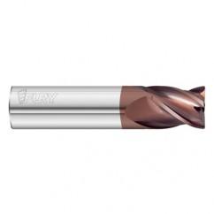 12mm Dia. x 63mm Overall Length 4-Flute 0.75mm C/R Solid Carbide SE End Mill-Round Shank-Center Cut-FC20 - Benchmark Tooling