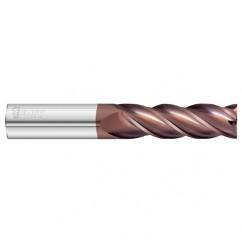 16mm Dia. x 125mm Overall Length 4-Flute 3mm C/R Solid Carbide SE End Mill-Round Shank-Center Cut-FC20 - Benchmark Tooling