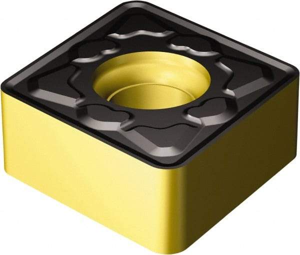 Sandvik Coromant - CNMU443 KM Grade 3210 Carbide Turning Insert - TiCN/AI2O3/TiN Finish, 80° Diamond, 1/2" Inscr Circle, 1/4" Thick, 3/64" Corner Radius - Benchmark Tooling