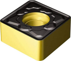 Sandvik Coromant - CNMU443 KM Grade 3210 Carbide Turning Insert - TiCN/AI2O3/TiN Finish, 80° Diamond, 1/2" Inscr Circle, 1/4" Thick, 3/64" Corner Radius - Benchmark Tooling