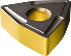 Sandvik Coromant - WNMT1509 PM Grade 4325 Carbide Turning Insert - TiCN/AI2O3/TiN Finish, 80° Trigon, 22.23mm Inscr Circle, 3/8" Thick, 11mm Corner Radius - Benchmark Tooling