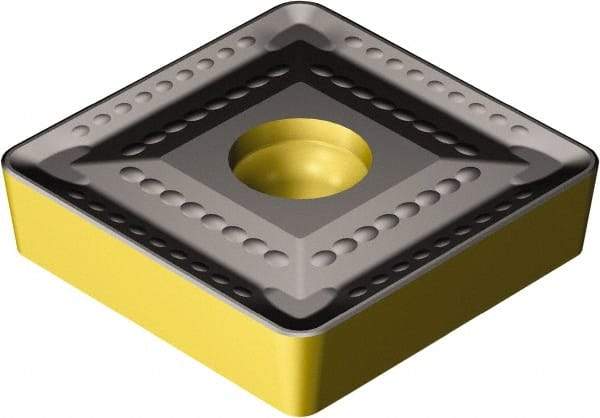 Sandvik Coromant - SCMT3809 XL Grade 4335 Carbide Turning Insert - TiCN/AI2O3/TiN Finish, 90° Square, 1-1/2" Inscr Circle, 3/8" Thick, 1/8" Corner Radius - Benchmark Tooling