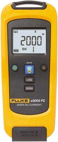 Fluke - A3003FC, CAT IV, CAT III, Digital Wireless Clamp Meter with 2.5197" Clamp On Jaws - 2000 AC/DC Amps, 2000 DC Amps, Measures Current - Benchmark Tooling