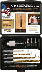 Montana - 10 Piece, Quick Draw Drill & Drive Set - 0.05 to 1/4" Hex, 1/4" Drive - Benchmark Tooling