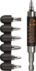 Montana - 8 Piece, Compact Screw Guide - 0.05 to 1/4" Hex, #2, 1/4" Drive - Benchmark Tooling