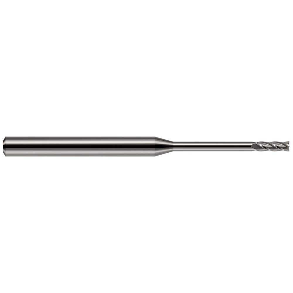 Harvey Tool - Square End Mills; Mill Diameter (Decimal Inch): 0.0100 ; Length of Cut (Decimal Inch): 0.0300 ; Material: Solid Carbide ; Finish/Coating: Uncoated ; Shank Diameter (Inch): 1/8 ; Single or Double End: Single - Exact Industrial Supply