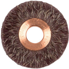 2″ Polyflex Encapsulated Small Diameter Crimped Wire Wheel, .014″ Steel Fill, 1/2″ Arbor Hole - Benchmark Tooling