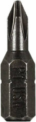 Montana - #1 Phillips Screwdriver Bit - 1/4" Hex Drive, 1" OAL - Benchmark Tooling