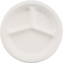 Chinet - Chinet 10-1/4" 3 Compartment Paper Plate - White - Benchmark Tooling