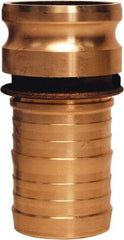 Dixon Valve & Coupling - 4" Brass Cam & Groove Suction & Discharge Hose Male Adapter Hose Shank - Part E, 100 Max psi - Benchmark Tooling