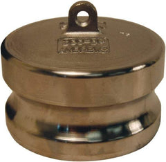 Dixon Valve & Coupling - 6" Stainless Steel Cam & Groove Suction & Discharge Hose Dust Plug For Use with Couplers - Part DP, 75 Max psi - Benchmark Tooling