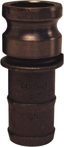 Dixon Valve & Coupling - 2" Malleable Iron Cam & Groove Suction & Discharge Hose Male Adapter Hose Shank - Part E, 250 Max psi - Benchmark Tooling