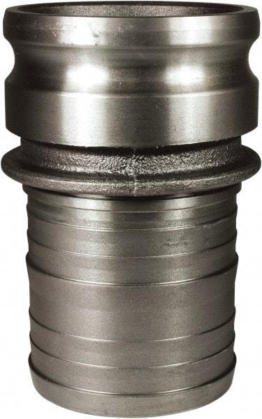 Dixon Valve & Coupling - 4" Ductile Iron Cam & Groove Suction & Discharge Hose Male Adapter Hose Shank - Part E, 100 Max psi - Benchmark Tooling