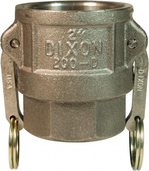 Dixon Valve & Coupling - 4" Ductile Iron Cam & Groove Suction & Discharge Hose Female Coupler Female NPT Thread - Part D, 4" Thread, 100 Max psi - Benchmark Tooling