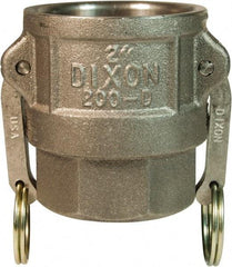 Dixon Valve & Coupling - 4" Ductile Iron Cam & Groove Suction & Discharge Hose Female Coupler Female NPT Thread - Part D, 4" Thread, 100 Max psi - Benchmark Tooling