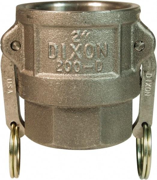 Dixon Valve & Coupling - 1-1/2" Malleable Iron Cam & Groove Suction & Discharge Hose Female Coupler Female NPT Thread - Part D, 1-1/2" Thread, 250 Max psi - Benchmark Tooling