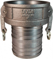 Dixon Valve & Coupling - 4" Ductile Iron Cam & Groove Suction & Discharge Hose Female Coupler Hose Shank - Part C, 100 Max psi - Benchmark Tooling