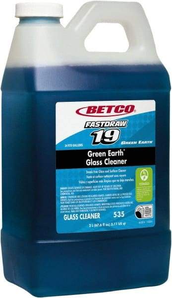 Betco - 2 L Plastic Bottle Pleasant Glass Cleaner - Concentrated, Use on Glass Surfaces - Benchmark Tooling