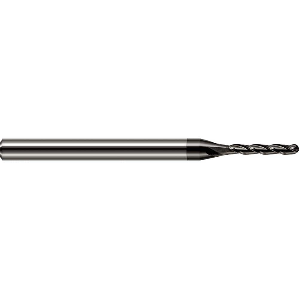 Harvey Tool - 5/64" Diam, 13/32" LOC, 3 Flute Solid Carbide Ball End Mill - Exact Industrial Supply