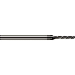 Harvey Tool - 3/64" Diam, 1/4" LOC, 3 Flute Solid Carbide Ball End Mill - Exact Industrial Supply