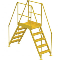 Vestil - 92-7/8" High 500 Lb Capacity 5 Step Crossover Bridge - Benchmark Tooling
