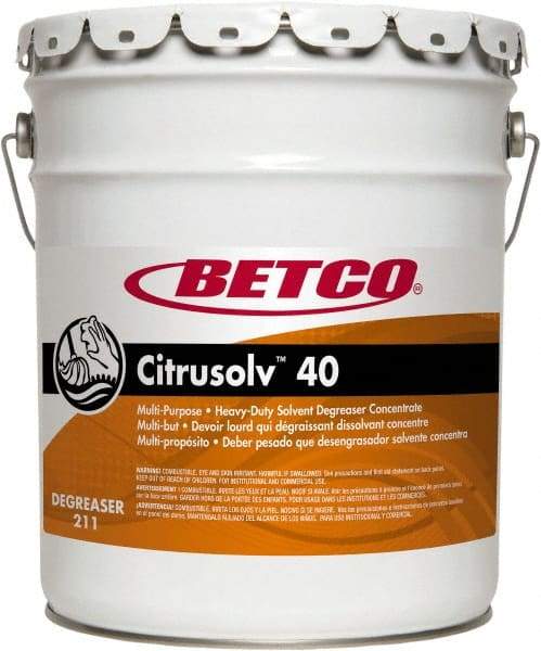 Betco - 5 Gal Bucket Cleaner/Degreaser - Liquid, Citrus - Benchmark Tooling