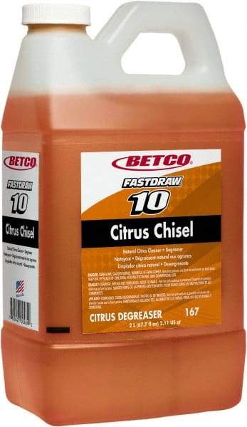 Betco - 2 L Bottle Cleaner/Degreaser - Liquid, Citrus - Benchmark Tooling