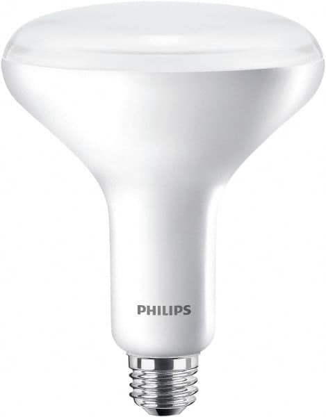 Philips - 9 Watt LED Flood/Spot Medium Screw Lamp - 2,700°K Color Temp, 650 Lumens, 120 Volts, Dimmable, Shatter Resistant, BR30, 25,000 hr Avg Life - Benchmark Tooling