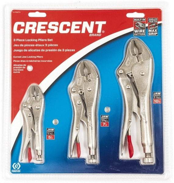 Crescent - 3 Piece Locking Plier Set - Benchmark Tooling